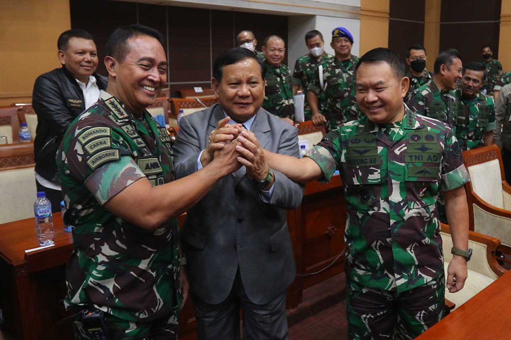 Rapat Dengar Pendapat tersebut membahas mengenai penyesuaian RKA Kemhan/TNI TA 2023. 