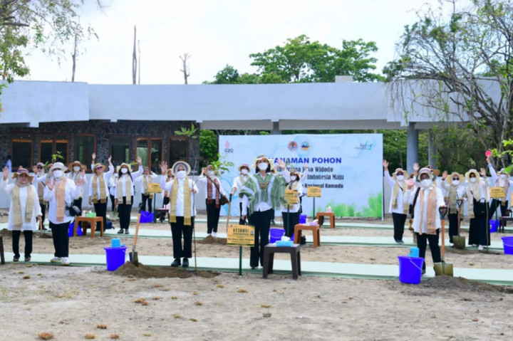 Kegiatan penanaman pohon tersebut dilakukan di Titik Pusat Informasi Niang Komodo, Loh Buaya, Pulau Rinca, Taman Nasional Komodo (TNK), Kabupaten Manggarai Barat.