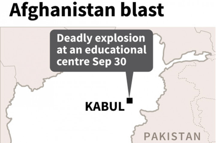 Sebuah serangan bom bunuh diri di ruang kelas yang berisi ratusan orang yang sedang mempersiapkan ujian di Kabul, ibu kota Afghanistan pada hari Jumat, 30 September 2022. Peristiwa tersebut menewaskan sedikitnya 19 orang, sebagian besar korban perempuan.
