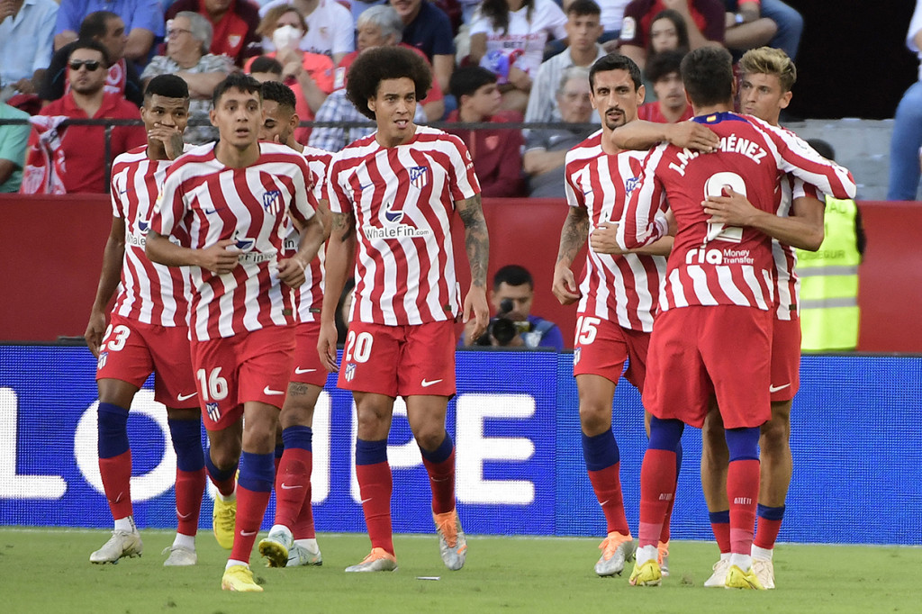 Los Rojiblancos unggul satu gol lebih dulu lewat Marcos Llorente pada menit 29. 