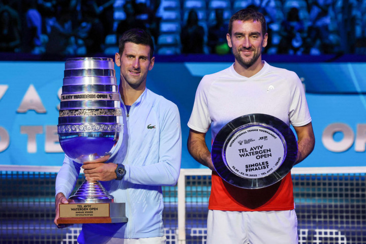 Itu adalah kemenangan ke-19 Djokovic atas Cilic dalam 21 pertemuan mereka sejak 2008.