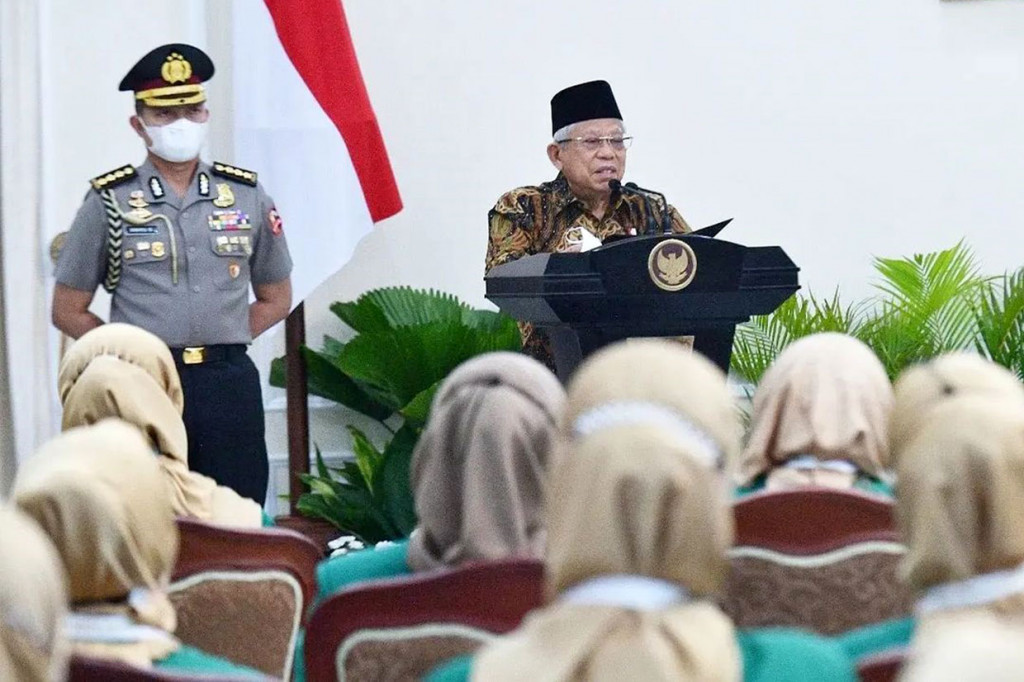 Wapres dalam sambutannya menyatakan bahwa pemberdayaan ekonomi umat seyogianya dibangun dengan prinsip keseimbangan, menguatkan yang lemah tanpa melemahkan yang kuat.