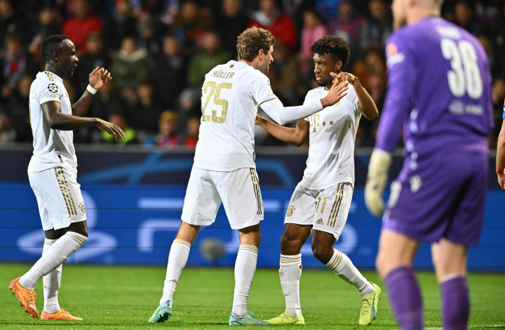 Masing-masing gol dilesakkan Sadio Mane di menit ke-10, Thomas Mueller menit ke-14, dan dua gol dari Leon Goretzka pada menit ke-25 dan 35.