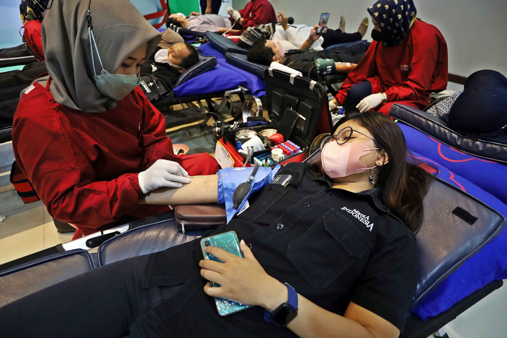 Donor darah digelar atas kerja sama Metro TV Berbagi dengan Palang Merah Indonesia (PMI) tersebut untuk membantu memenuhi kebutuhan stock darah di Indonesia. 