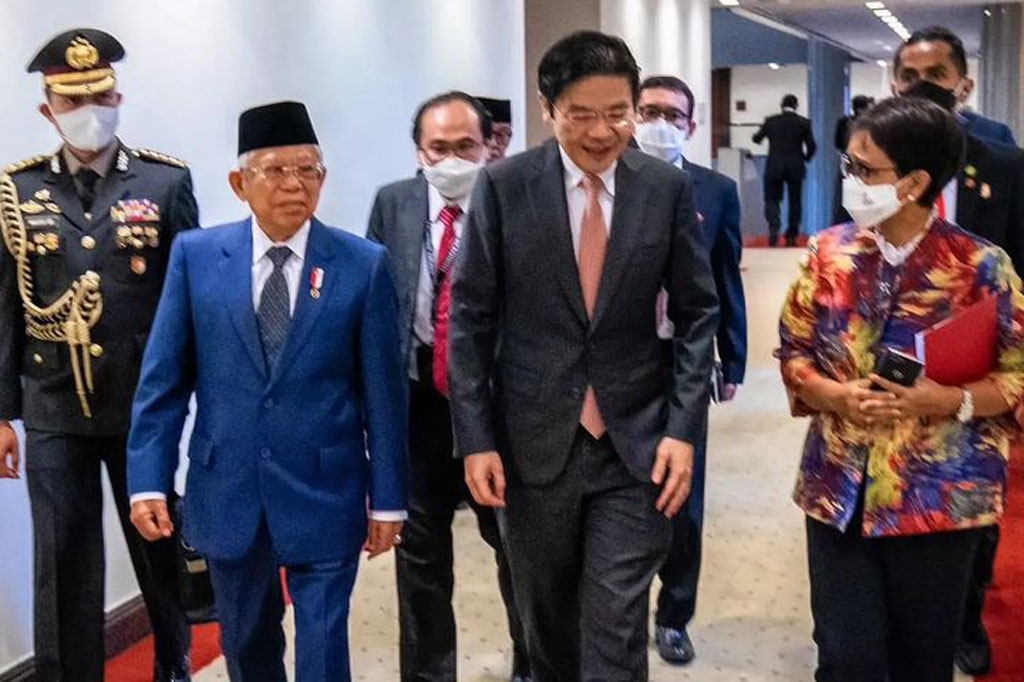 Wakil Perdana Menteri Singapura menyampaikan apresiasi atas kerja sama yang selama ini telah terjalin dengan baik dan menyambut baik rencana-rencana kerja sama ke depan. 