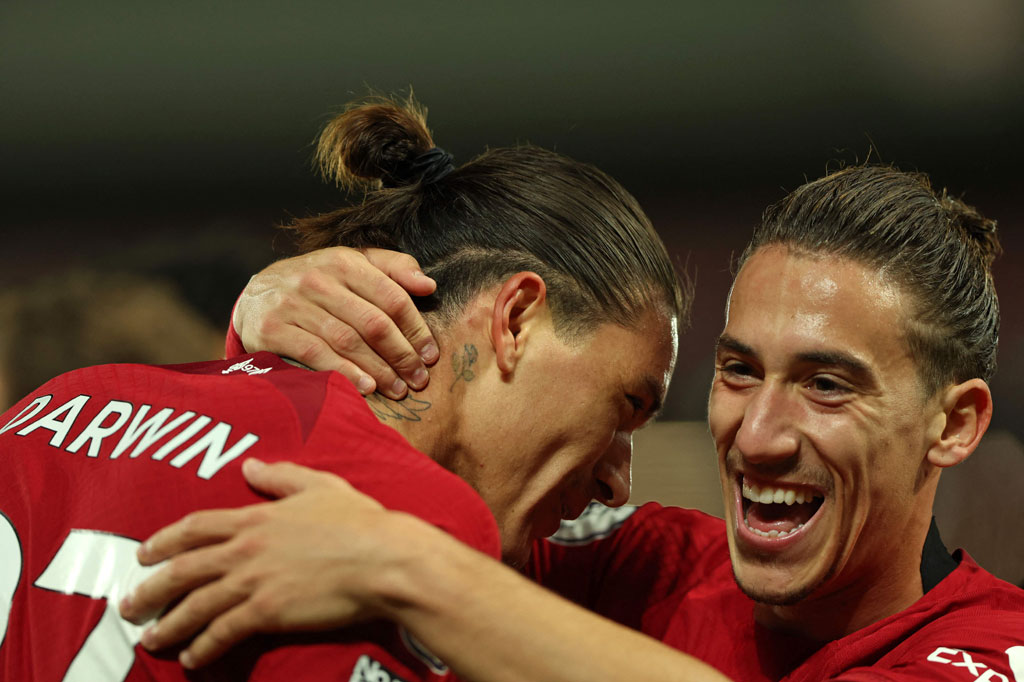 Striker Uruguay Darwin Nunez patut bangga setelah gol tunggalnya membawa Liverpool mengalahkan tamunya West Ham United 1-0 pada pekan ke-12 Liga Inggris di Stadion Anfield, Kamis, 20 Oktober 2022 dini hari WIB.