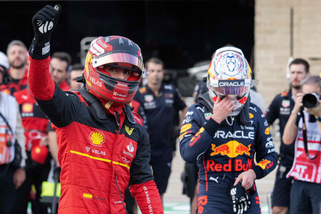 Carlos Sainz Jr merebut pole position dalam kualifikasi Formula 1 Grand Prix Amerika Serikat 2022. 