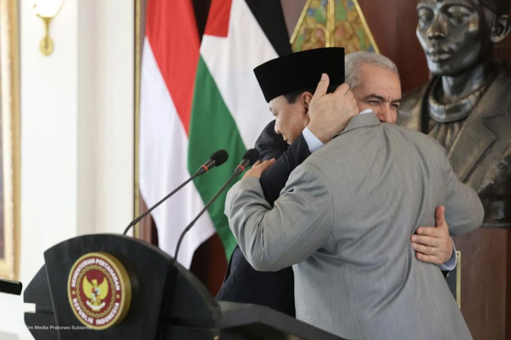 Dalam pertemuan itu dibicarakan perkembangan situasi global dan komitmen Indonesia yang selalu mendukung perjuangan rakyat Palestina.