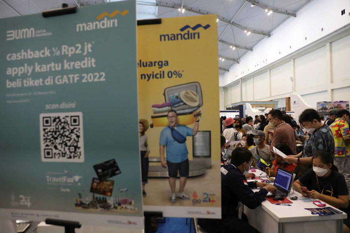 Bank Mandiri memberikan penawaran menarik tidak hanya kemudahan pembayaran momentum GATF 2022 namun juga memberikan penawaran seperti cash back dan harga flash sale untuk setiap pembayaran menggunakan aplikasi Livin' by Mandiri maupun lewat layanan kartu kredit.