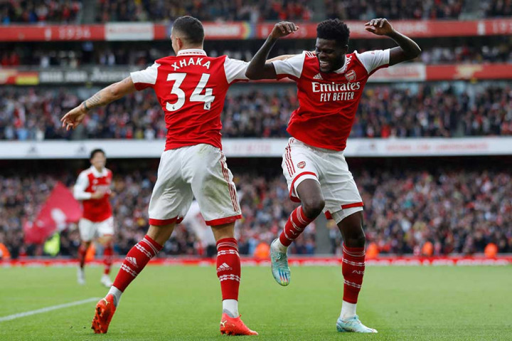 Arsenal memperbesar keunggulan menjadi 4-0 pada menit ke-57. Kali ini giliran Thomas Partey yang mencatatkan namanya di papan skor lewat tembakan dari luar kotak penalti.