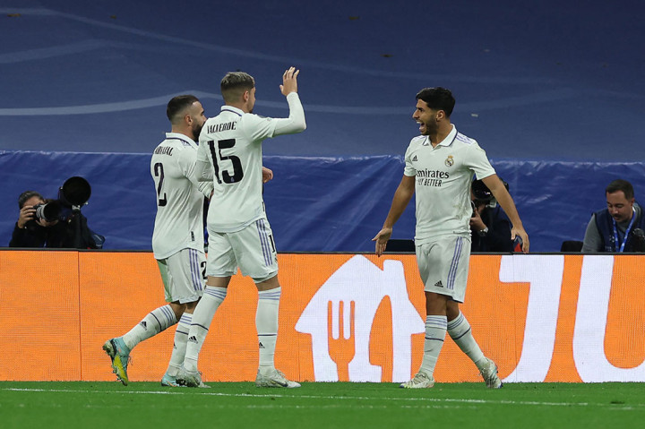 Madrid menambah keunggulan menjadi 3-0 pada menit ke-51. Marco Asensio melepaskan tendangan first-time yang berhasil merobek gawang Joe Hart.