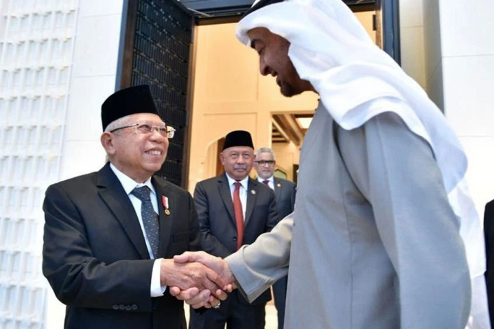 Wakil Presiden Ma'ruf Amin melakukan pertemuan bilateral dengan Presiden Uni Emirat Arab (UEA) Mohammed Bin Zayed (MBZ) di Istana Al Shatie Abu Dhabi, Rabu 2 November 2022 sore waktu setempat.