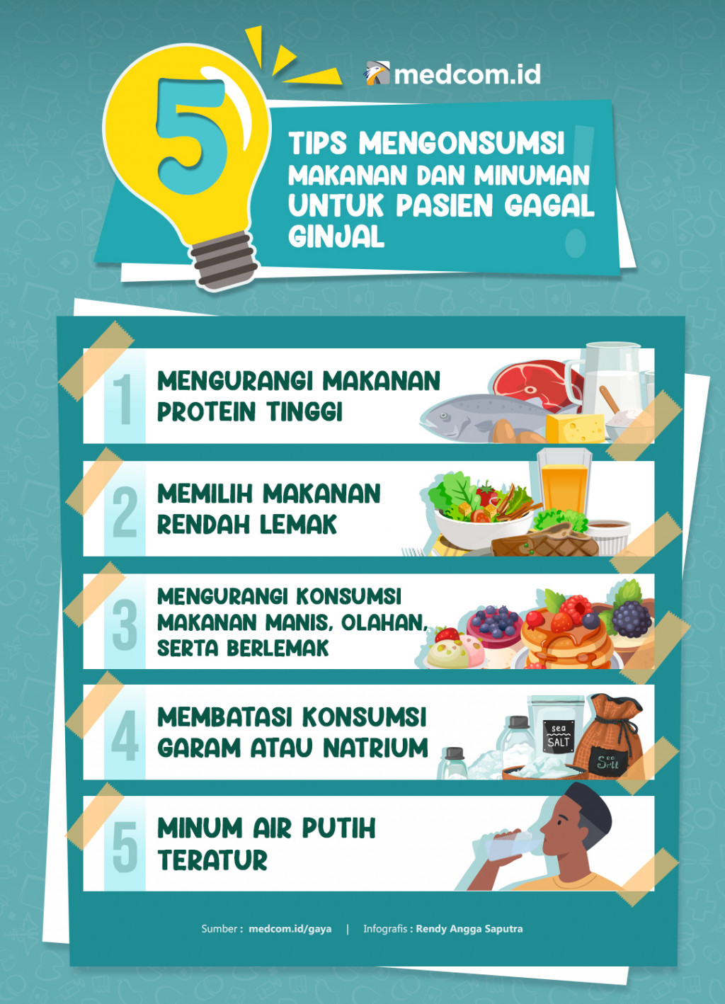 5 Tips Mengonsumsi Makanan dan Minuman untuk Pasien Gagal Ginjal