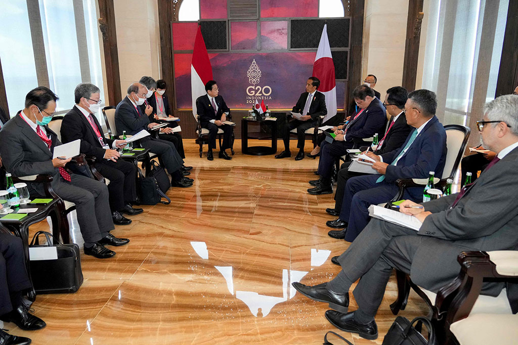 Kishida juga menyampaikan rasa terima kasihnya kepada Jokowi karena telah menerima dirinya dalam pertemuan di sela-sela rangkaian Konferensi Tingkat Tinggi (KTT) G20. Berkaitan dengan peringatan 65 tahun hubungan diplomatik Jepang dan Indonesia di 2023, Kishida meyakini hubungan kemitraan kedua negara akan terus menguat.