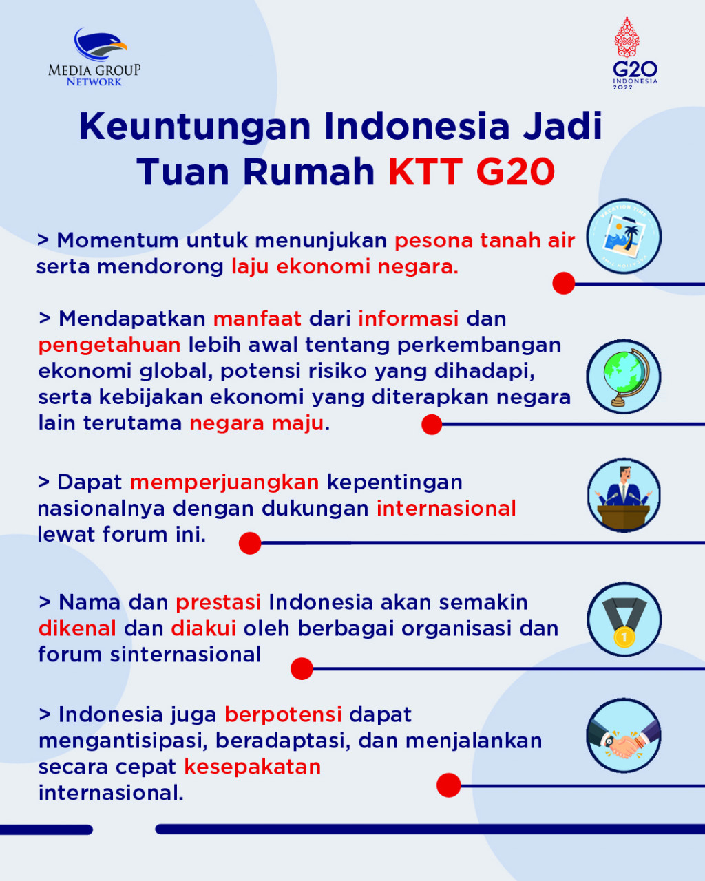 Keuntungan Indonesia Jadi Tuan Rumah KTT G20
