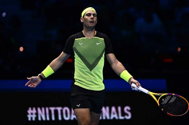 Petenis Spanyol berusia 36 tahun itu kalah 3-6, 4-6 dari Auger-Aliassime. Sebelumnya pada laga sebelumnya, Minggu, 13 November dia kalah dari Taylor Fritz.