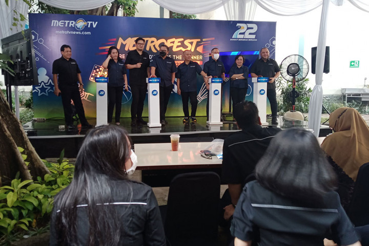 Rangkaian Hari Ulang Tahun (HUT) MetroTV yang ke-22 dimeriahkan dengan acara 'BOD Challenge' di gedung Media Group Network (MGN), Kedoya, Jakarta Barat, Selasa, 22 November 2022.