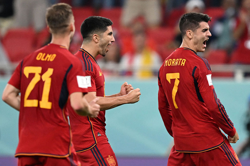 Spayol menutup pesta gol mereka ke gawang Kosta Rika pada waktu tambahan babak kedua setelah Alvaro Morata mencetak gol memanfaatkan umpan Dani Olmo sehingga laga berakhir dengan skor 7-0 untuk keunggulan La Roja.