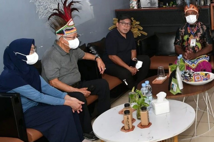 Ma'ruf Amin menginginkan agar kopi Papua dapat menjadi produk unggulan dari Indonesia yang mendunia.