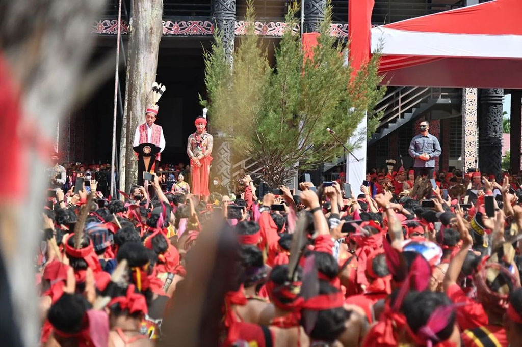 Hal itu disampaikan Presiden dalam sambutannya saat membuka perhelatan Bahaupm Bide Bahana Tariu Borneo Bangkule Rajakng (TBBR) di Pontianak, Kalimantan Barat, Selasa, 29 November 2022.