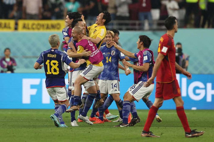 Bagi Samurai Biru, hasil itu merupakan pencapaian fantastis kedua setelah mereka juga menumbangkan juara dunia empat kali Jerman pada laga pertama.