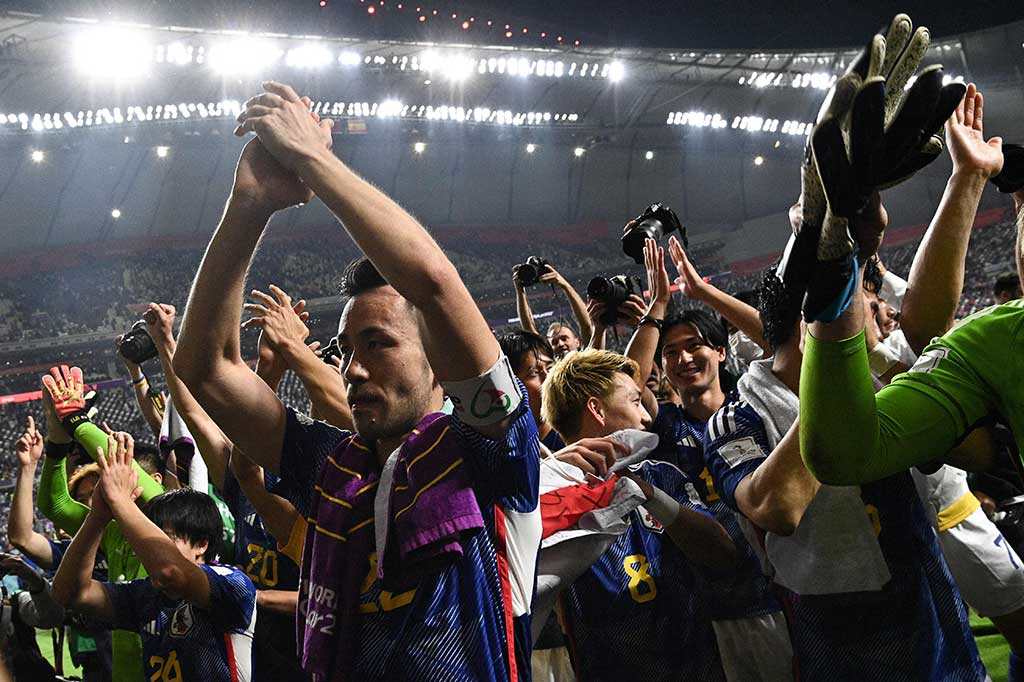 Jepang akan menantang Kroasia dalam babak 16 besar, sedangkan Spanyol menghadapi Maroko.