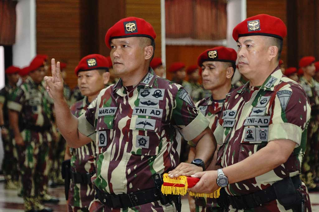 Serah Terima Jabatan Wadanjen Kopassus Dan Perwira Di Lingkungan Kopassus