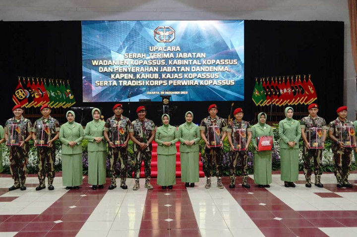 Berikut Perwira yang bergabung di satuan Kopassus yaitu Brigjen Achiruddin (Wadanjen Kopassus), Letkol Inf Rizky Marlon Iriano Silalahi (Dandenma Kopassus), Letkol Inf Supyan Munawar (Kabintal Kopassus), Letkol Inf Febi Adrianto (Waasren Kopassus), Letkol Chb Hisar Panusunan Silaen (Kahub Kopassus), Mayor Inf Suryono, dan Mayor Inf Michael Ronald Simbolon.