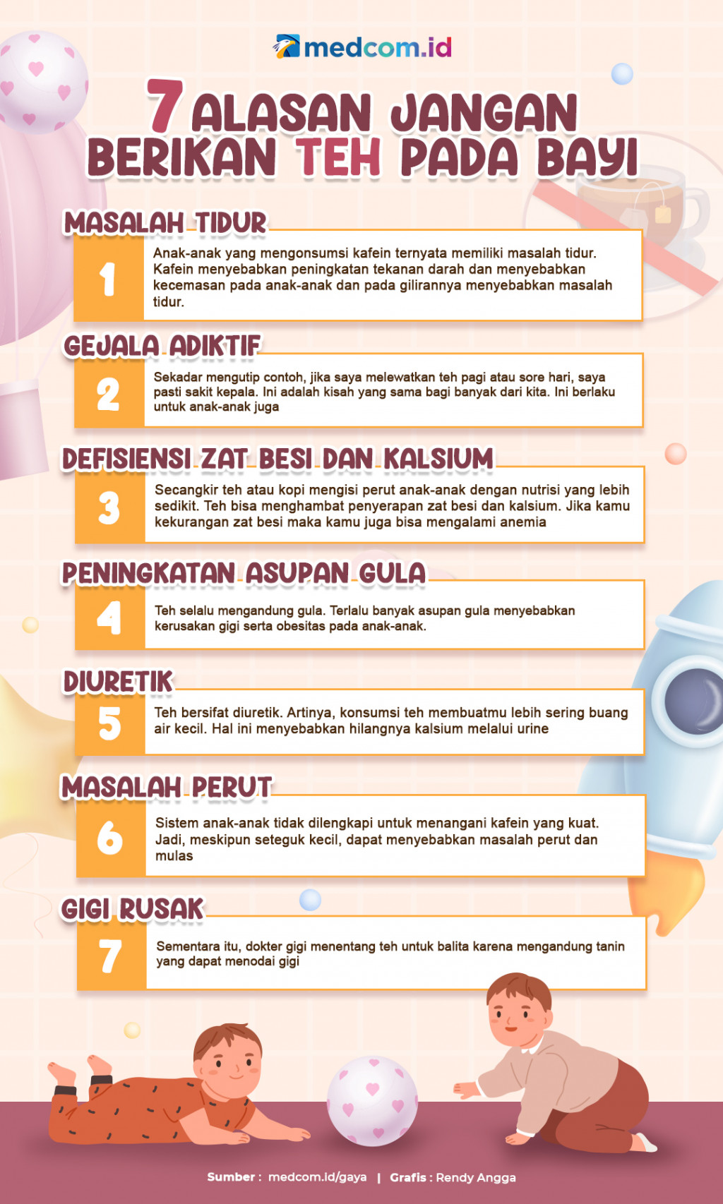 7 Alasan Jangan Berikan Teh Pada Bayi