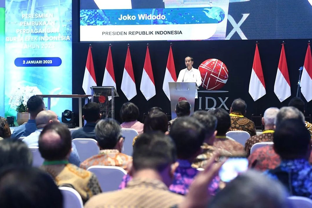 Jokowi mengapresiasi pertumbuhan perdagangan saham pada 2022. Kapitalisasi pasar, lanjutnya, telah tumbuh 15 persen hingga mencapai Rp9.499 triliun. Pencapaian tersebut, katanya, merupakan pencapaian yang besar karena diperoleh di tengah-tengah turbulensi ekonomi global pada 2022.