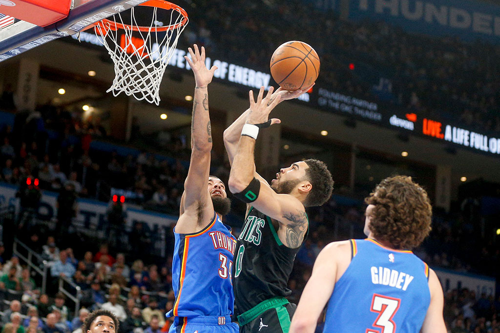 NBA: Thunder Libas Celtics 150-117