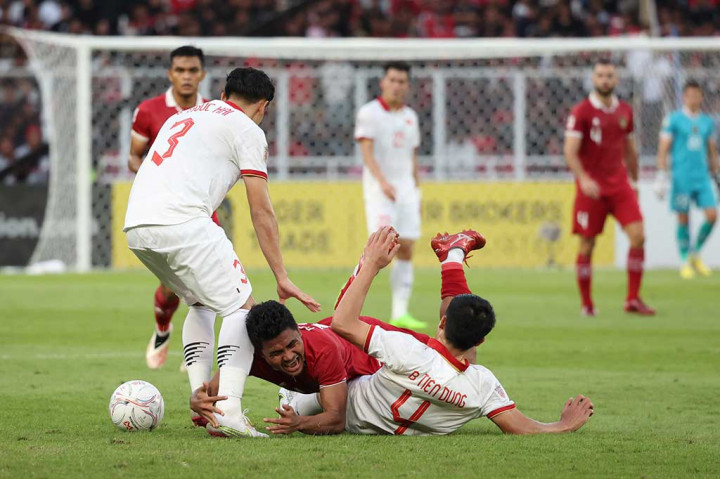 Timnas Indonesia hanya bermain imbang tanpa gol kontra Vietnam pada leg pertama semifinal Piala AFF di Stadion Gelora Bung Karno, Jakarta, Jumat, Januari 2023 sore.