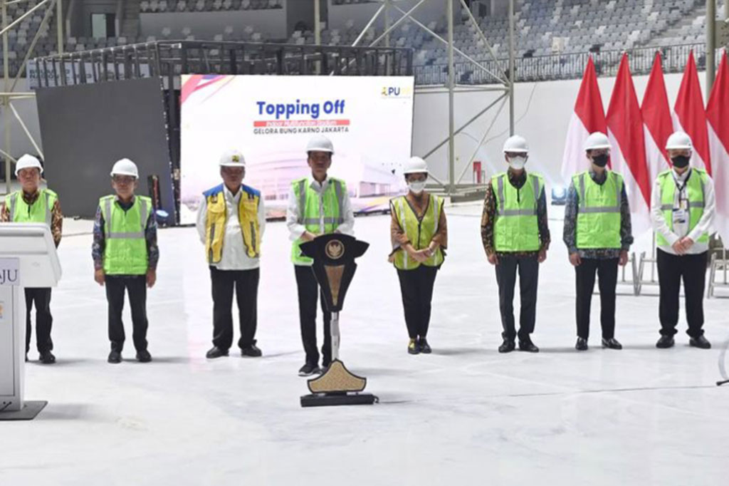 Dalam sambutannya Presiden Jokowi mengatakan pembangunan arena multifungsi yang telah dilakukan sejak 2021 dengan luas 50.300 meter persegi ini menghabiskan anggaran Rp639 miliar.