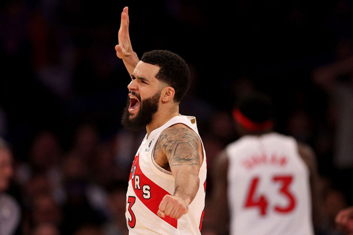 Toronto Raptors mencuri kemenangan 123-121 di markas New York Knicks melalui overtime, pada lanjutan kompetisi NBA di Madison Square Garden, Selasa, 17 Januari 2023 WIB.