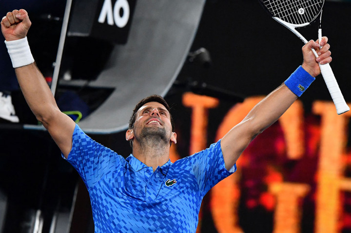 Petenis Serbia Novak Djokovic tidak mengalami kesulitan untuk melaju ke babak kedua Australian Open, Selasa, 17 Januari 2023.