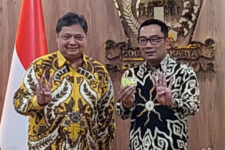 Ridwan Kamil mengumumkan bahwa dirinya resmi bergabung sebagai kader Partai Golkar. Di Partai Golkar Emil berposisi sebagai Wakil Ketua Umum Bidang Penggalangan Pemilih dan co-chair Badan Pemenangan Pemilu (Bappilu) Partai Golkar.