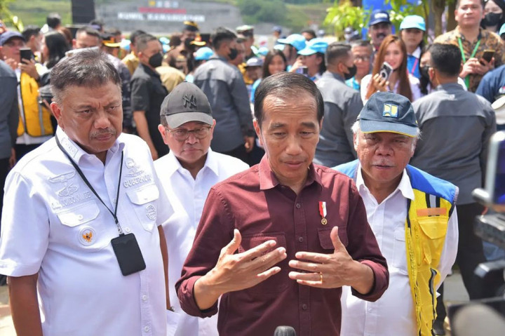 Presiden menyampaikan Bendungan Kowil Kawangkoan dibangun sejak 2016 dengan anggaran Rp1,9 triliun, dan memiliki kapasitas tampung 26 juta meter kubik dengan luas genangan 157 hektar.