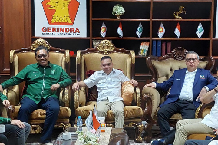 Pertemuan tiga partai politik itu dalam rangka silaturahmi kebangsaan dan semangat memperkuat persatuan bangsa.