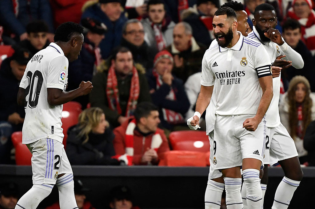Surplus satu pemain dimanfaatkan betul oleh Madrid untuk menyarangkan dua gol lewat Karim Benzema pada menit 104 dan Vinicius Junior pada menit 120+1. 