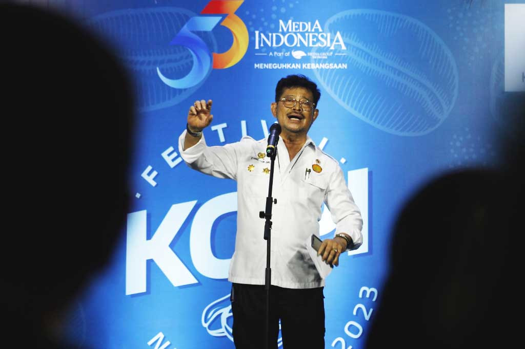 Menteri Pertanian Syahrul Yasin Limpo dalam sambutannya mengatakan, HUT kali ini memberikan gambaran bahwa Media Indonesia tidak hanya berbicara di atas kertas tetapi menghadirkan secara pasti langkah-langkah untuk menunjang kehidupan bangsa ini secara nyata. 