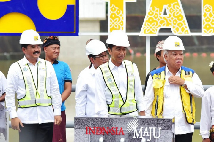 Presiden Joko Widodo meresmikan Bendungan Danu Kerti Buleleng, Bali, Kamis, 2 Februari 2023. Bendungan tersebut dibangun sejak 2018 dengan anggaran Rp820 miliar.