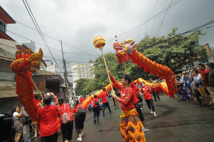 Festival Cap Go Meh 2023 digelar di kawasan Glodok, Jakarta Barat, Minggu, 5 Februari 2023. Dalam perayaan tersebut terdapat Kirab Toa Pe Kong dan Budaya Nusantara.