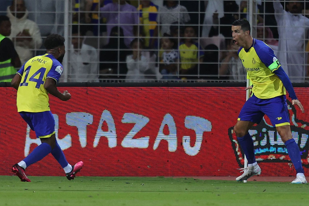 Ronaldo mengantongi 103 gol untuk Manchester United, 311 gol untuk Real Madrid, 81 gol untuk Juventus, tiga gol untuk Sporting Lisbon, dan sekarang memiliki lima gol untuk Al Nassr.