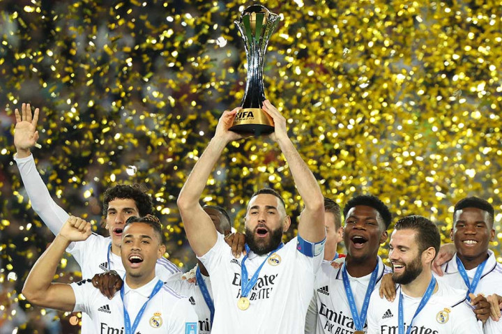 Real Madrid menjadi juara Piala Dunia antar klub untuk kelima kalinya setelah mengalahkan wakil Asia Al Hilal dengan skor 5-3 pada pertandingan final yang dimainkan di Stadion Pangeran Moulay Abdellah, Rabat, Maroko, Minggu, 12 Februari 2023 dini hari WIB.