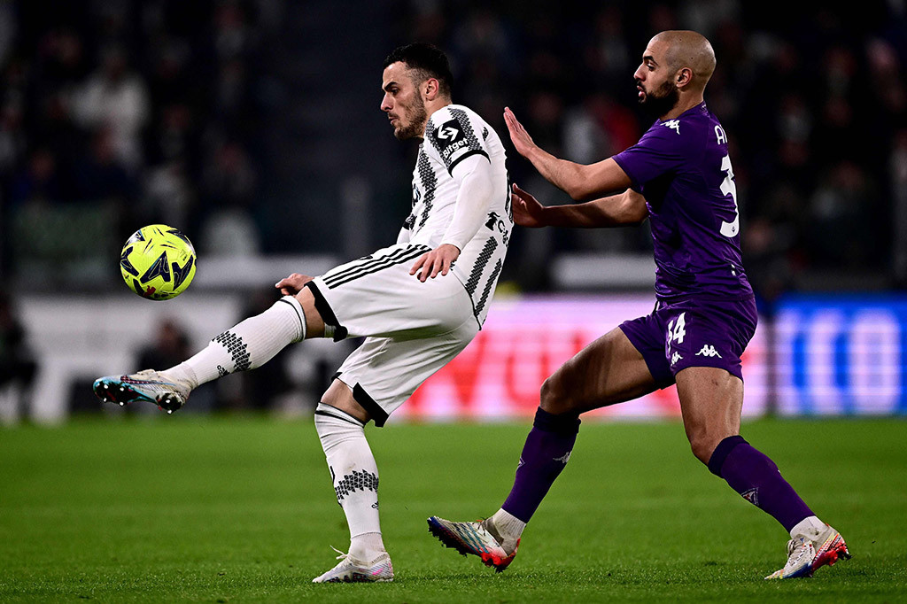 Adrien Rabiot mengemas gol semata wayang untuk mengunci kemenangan tipis 1-0 Juventus atas musuh bebuyutannya Fiorentina, pada pertandingan Liga Italia giornata ke-22, di Stadion Juventus, Turin, Senin, 13 Februari 2023 dini hari WIB.
