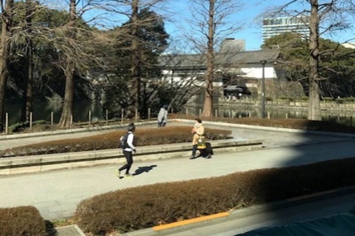 Dipenuhi nilai sejarah, banyak orang tertarik melihat kastil tersebut. Tetapi banyak juga warga setempat yang sekadar datang untuk berolahraga. Jalan yang mulus dan pemandangan asri membuat pengunjung merasa betah berlama-lama di halaman belakang Istana Kaisar Jepang.