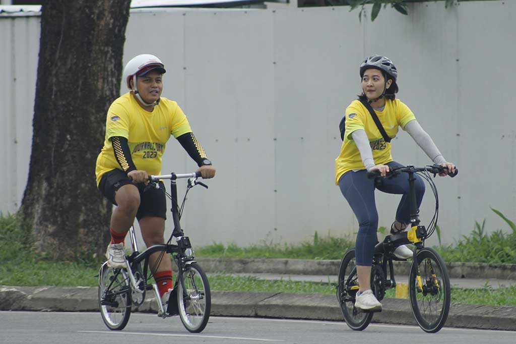 Peserta Jurnalis Gocapan mengelilingi kawasan Alam Sutera.