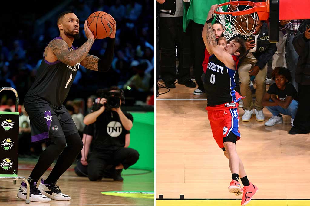 Damian Lillard dari Portland memenangi Kontes Three-Point, sementara pebasket kurang dikenal, Mac McClung merebut mahkota Kontes Slam Dunk, pada pesta akhir pekan NBA All-Star Game, Sabtu, 18 Februari 2023 waktu setempat.