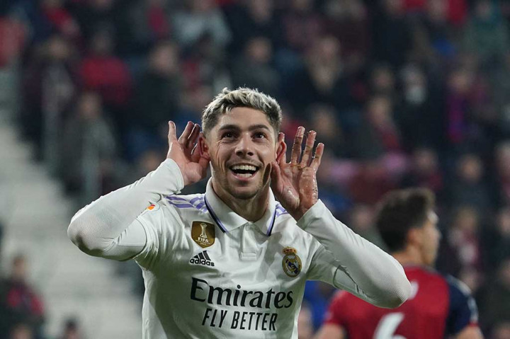 Pada menit ke-78 Vinicius berlari di sisi kanan pertahanan Osasuna untuk memancing para pemain bertahan lawan, untuk kemudian mengumpankan kepada Federico Valverde yang relatif tanpa pengawalan untuk melesakkan bola masuk ke gawang tuan rumah.