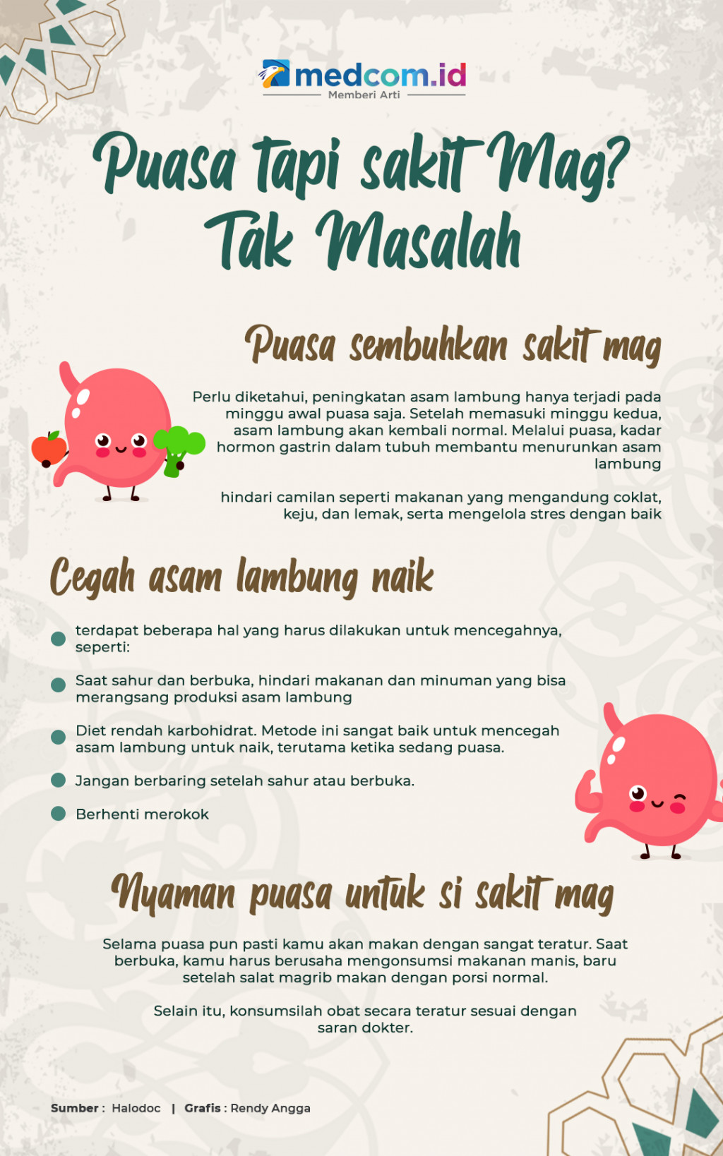 Puasa Tapi Sakit Mag? Tak Masalah